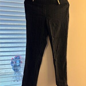 Rafaella Black and White Checkered Pants
